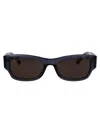 Balenciaga Grey-grey-grey Recycled Acetate Sunglasses In Blue
