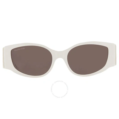 Balenciaga Everyday Logo Cat-eye Sunglasses In Grey / White