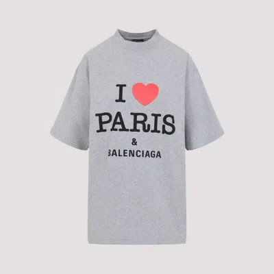 BALENCIAGA GREY MEDIUM COTTON T-SHIRT