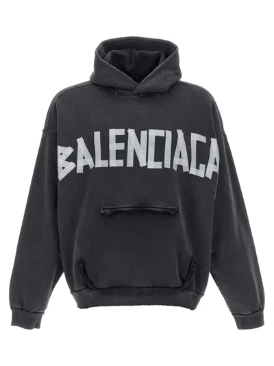 BALENCIAGA GREY NEW TAPE TYPE HOODIE