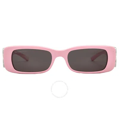 Balenciaga Grey Pilot Ladies Sunglasses Bb0096s 012 51 In Pink