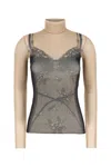 Balenciaga Trompe L Il Lingerie Top In Multi