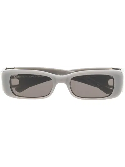 Balenciaga Eckige Sonnenbrille Mit Logo In Grey