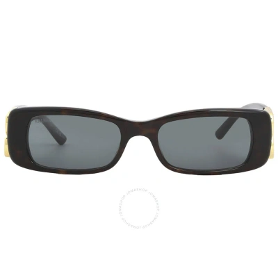BALENCIAGA BALENCIAGA GREY RECTANGULAR LADIES SUNGLASSES BB0096S 002 51