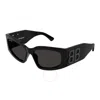 Balenciaga Grey Rectangular Ladies Sunglasses Bb0321s 001 57