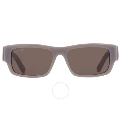Balenciaga Grey Rectangular Men's Sunglasses Bb0261sa 004 57