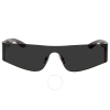Balenciaga Grey Rectangular Unisex Sunglasses Bb0041s 001 99 In Grey