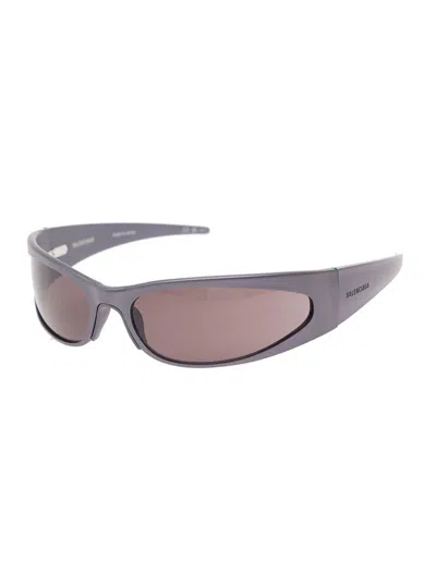 Balenciaga Grey Reverse Xpander 2.0 Rectangle With Logo In Aluminum Woman In Multicolor