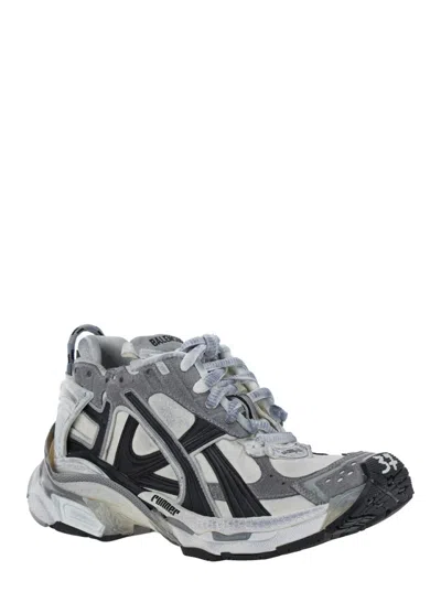 Balenciaga Runner Lace-up Sneakers In Gray
