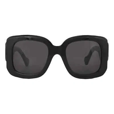 Pre-owned Balenciaga Grey Square Ladies Sunglasses Bb0069s 001 53 Bb0069s 001 53 In Gray