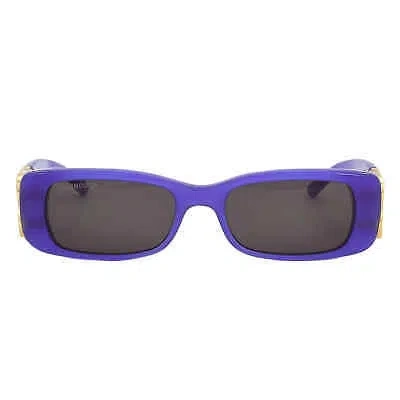 Pre-owned Balenciaga Grey Square Ladies Sunglasses Bb0096s 004 51 Bb0096s 004 51 In Gray