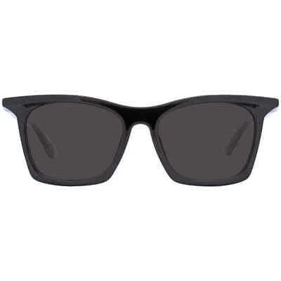 Pre-owned Balenciaga Grey Square Unisex Sunglasses Bb0099sa 001 54 Bb0099sa 001 54 In Gray