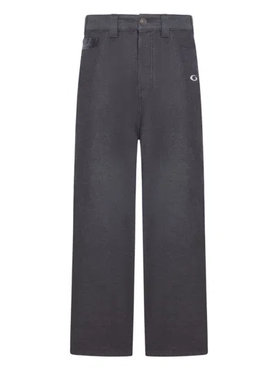 BALENCIAGA GREY TROMPE LOEIL SWEATPANTS