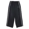 Balenciaga Sporty Trousers Featuring Side Stripes In Black