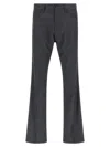 Balenciaga Tailored Pinstripe Trousers Featuring Pockets In Black