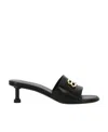 Balenciaga Groupie Medallion Kitten-heel Mules In Black