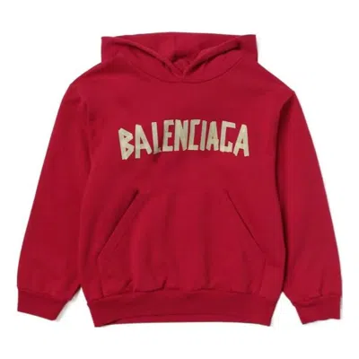 Balenciaga (gs)  Tape Type Cotton Hoodie 'red'