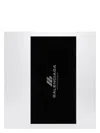 Balenciaga Black Cotton Activewear Gym Towel In Black
