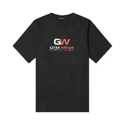 Pre-owned Balenciaga Gym Wear Logo Tee 'black'