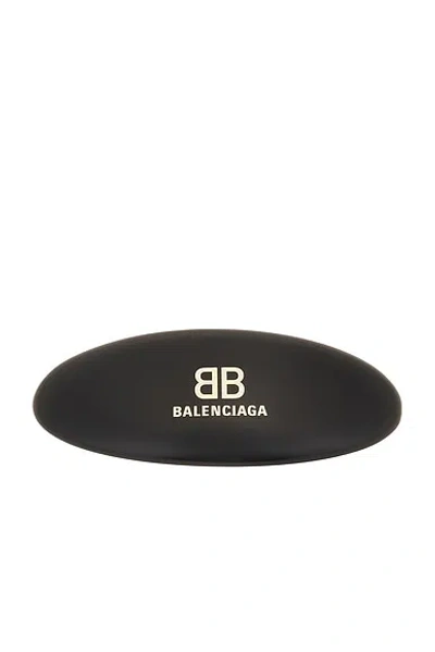 Balenciaga Hairclip In Black & Gold