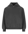 Balenciaga Back-to-front Zip Sweater In Gray