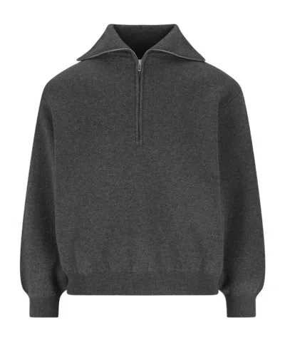 BALENCIAGA BALENCIAGA HALF-ZIP KNITTED JUMPER