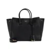 Balenciaga Women Black Leather Mini Carry All Hampton Shopping Bag In Black
