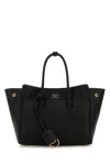 Balenciaga Women Black Leather Mini Carry All Hampton Shopping Bag In Black