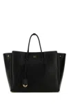 Balenciaga Women Black Leather Mini Carry All Hampton Shopping Bag
