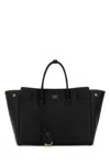 Balenciaga Women Black Leather Mini Carry All Hampton Shopping Bag In Black
