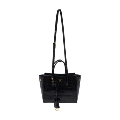 Balenciaga Hampton Carry All Mini Shopper Bag In Black