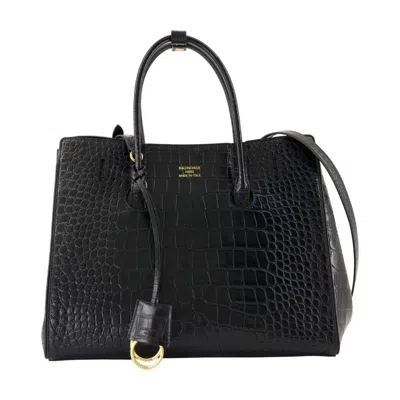 Balenciaga Hampton Carry All Small Shopper Bag In Black