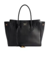Balenciaga Women Black Leather Mini Carry All Hampton Shopping Bag In Black