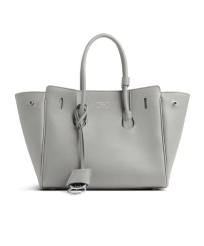 Balenciaga Hampton Mini Shoulder Bag In Gray