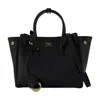 Balenciaga Women Black Leather Mini Carry All Hampton Shopping Bag In Black