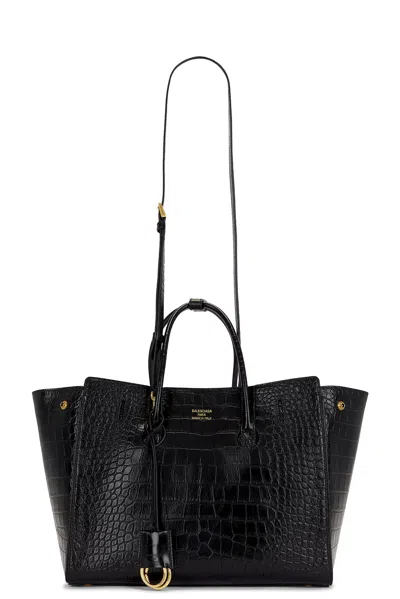 Balenciaga Hampton Small Carry All Bag In Black