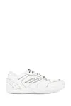 Balenciaga Women Hamptons Worn-out Leather Low-top Sneakers In White