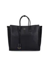Balenciaga Women Black Leather Mini Carry All Hampton Shopping Bag In Black