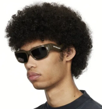 Pre-owned Balenciaga Hamptons Bb0320s - 004 Brown Sunglasses