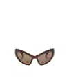 Balenciaga Hamptons Cat-eye Sunglasses In Brown