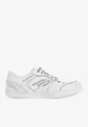 Balenciaga Women Hamptons Worn-out Leather Low-top Sneakers In White