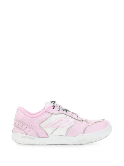 Balenciaga Hamptons Medium Worn-out Trainers In Animal Print