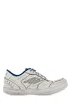 Balenciaga Hamptons Worn-out Sneakers In White And Blue In Animal Print