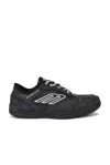 Balenciaga Hamptons Worn-out Low-top Leather Sneakers In Black