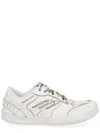 Balenciaga Women Hamptons Worn-out Leather Low-top Sneakers In Neutral