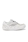 Balenciaga Women Hamptons Worn-out Leather Low-top Sneakers In White
