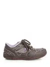 Balenciaga Hamptons Worn-out Sneakers Brown And Lilac In Multi