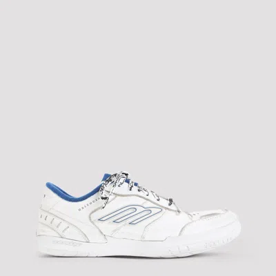 Balenciaga Coastal Inspired Sneakers Featuring Textured Sole In White
