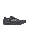Balenciaga Hamptons Worn-out Low-top Leather Sneakers In Black
