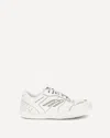 Balenciaga Women Hamptons Worn-out Leather Low-top Sneakers In Neutral